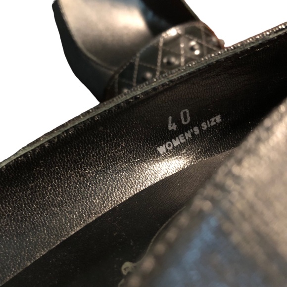 TOD'S designer Gommino Patent Cap Toe Limousine Black pump 40 - Picture 10 of 12